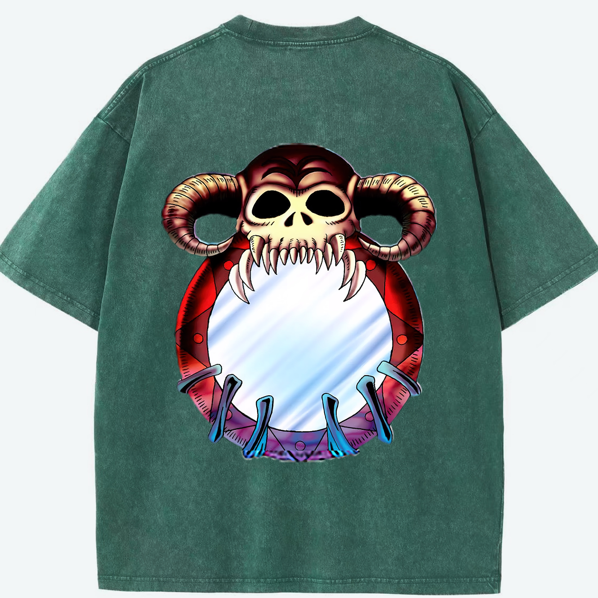 （画像用） 遊☆戯☆王 Yu-Gi-Oh! 綿100% ヴィンテージ風 半袖Tシャツ（背面プリント）